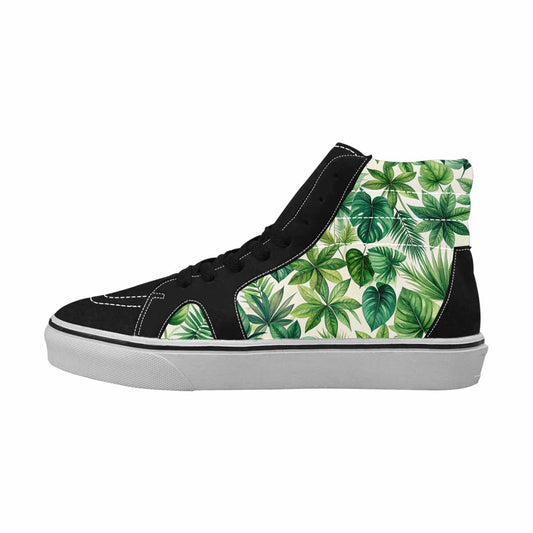WOMEN'S Seven-Point Palmate Leaf High Top Canvas Y2K Custom Shoes