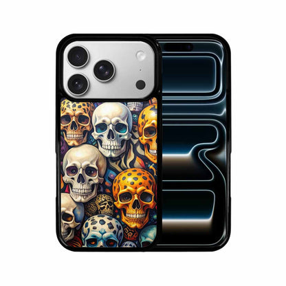 iPhone 17 Pro Case — Skulls Pattern Hundreds Of Sma Gothic, Personalized Phone Case