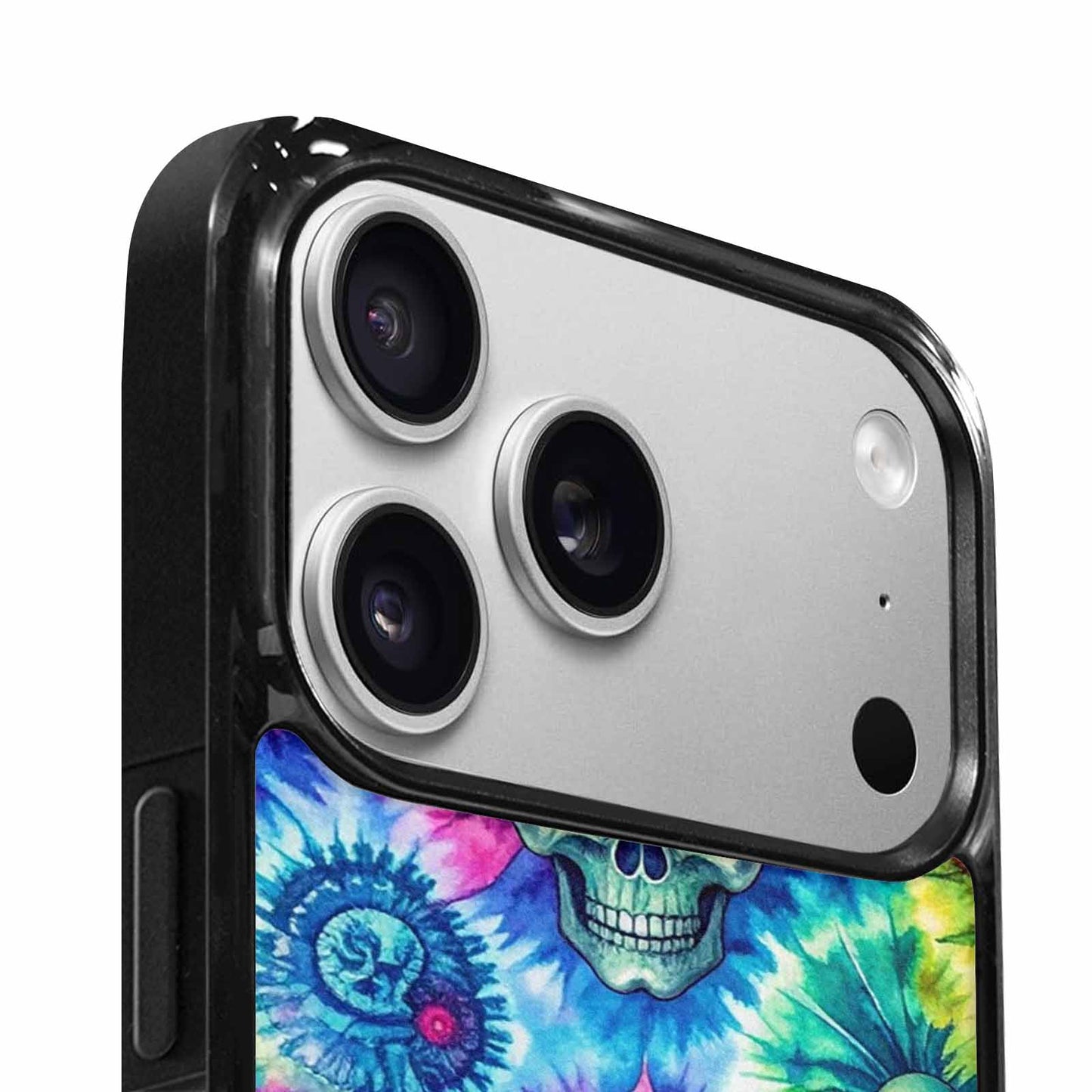 iPhone 17 Pro Max Case — Tie Dye Skull Art Gothic Skulls, Custom Designed Case Cover