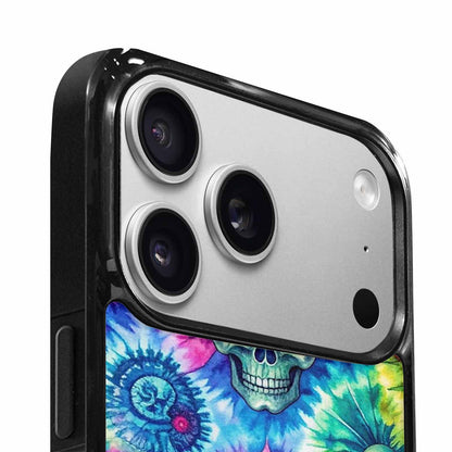 iPhone 17 Pro Max Case — Tie Dye Skull Art Gothic Skulls, Custom Designed Case Cover