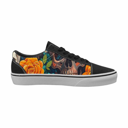 WOMEN'S Skull Roses Lace-Up Canvas Dreamlike Custom Shoes