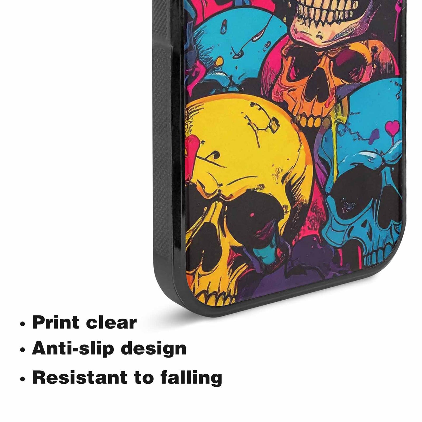 iPhone 15 Plus Case — 1000s Of Skulls Digital Camo Drip, Custom Made Phone Cover