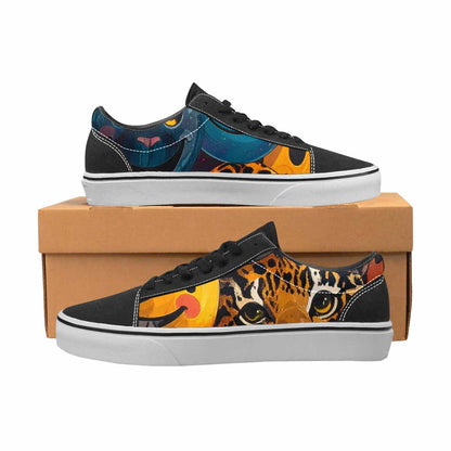 WOMEN'S Smiley Faces Lace-Up Canvas Dark Academia Sneakers
