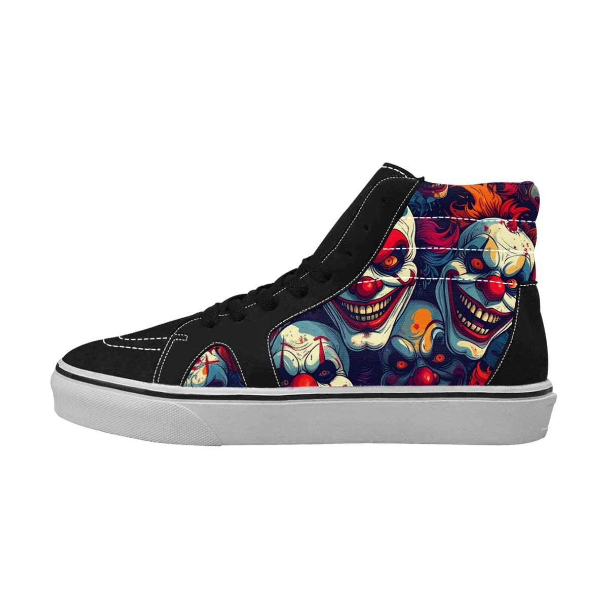 WOMEN'S Evil Clown Cartoon High Top Canvas Aesthetic Custom Shoes
