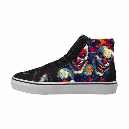 WOMEN'S Evil Clown Cartoon High Top Canvas Aesthetic Custom Shoes