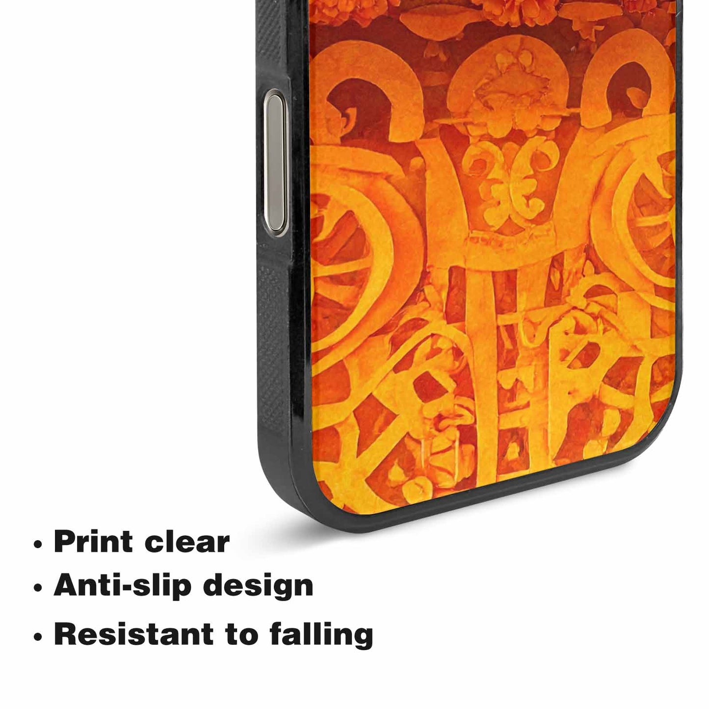 iPhone 16 Pro Case — Marigold Day Of The Dead Marigold, Unique Phone Case Design