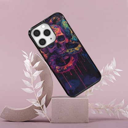 iPhone 15 Pro Max Case — Snakes And Skulls And Snakes Skulls, Customized Protective Case