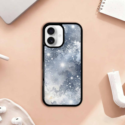 iPhone 17 Case — Galaxy Art Silver White Galaxy Space, Customized Protective Case