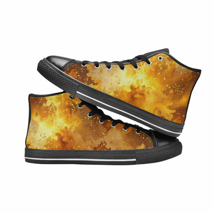 WOMEN'S Galaxy Art - High Top Canvas Wallpaper Art Shoes
