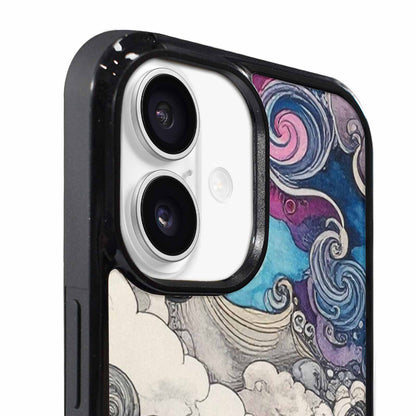 iPhone 17 Case — Tie Dye Swirls (black Tie Dye, Custom Print Case Cover
