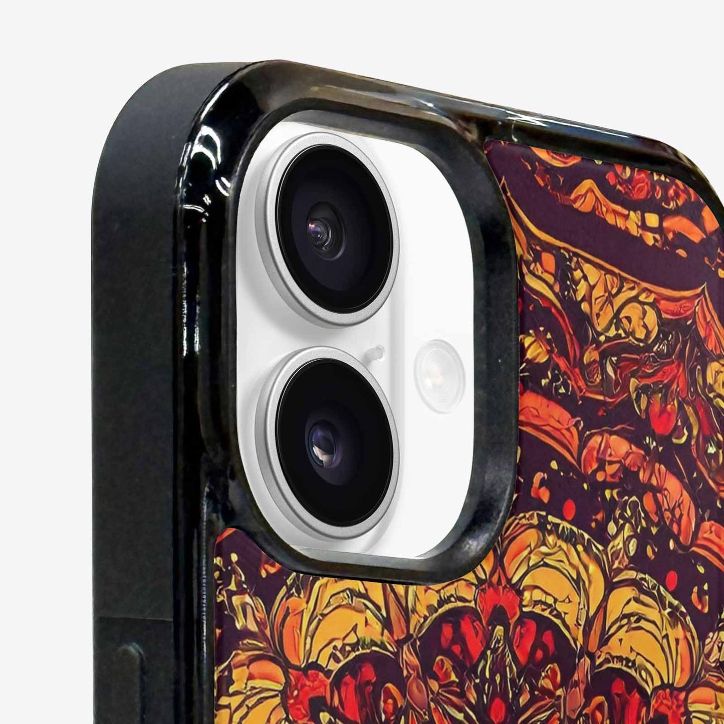 iPhone 16 Plus Case — Mandala Lions Art Seamless Pattern Vibrant, Custom Phone Case