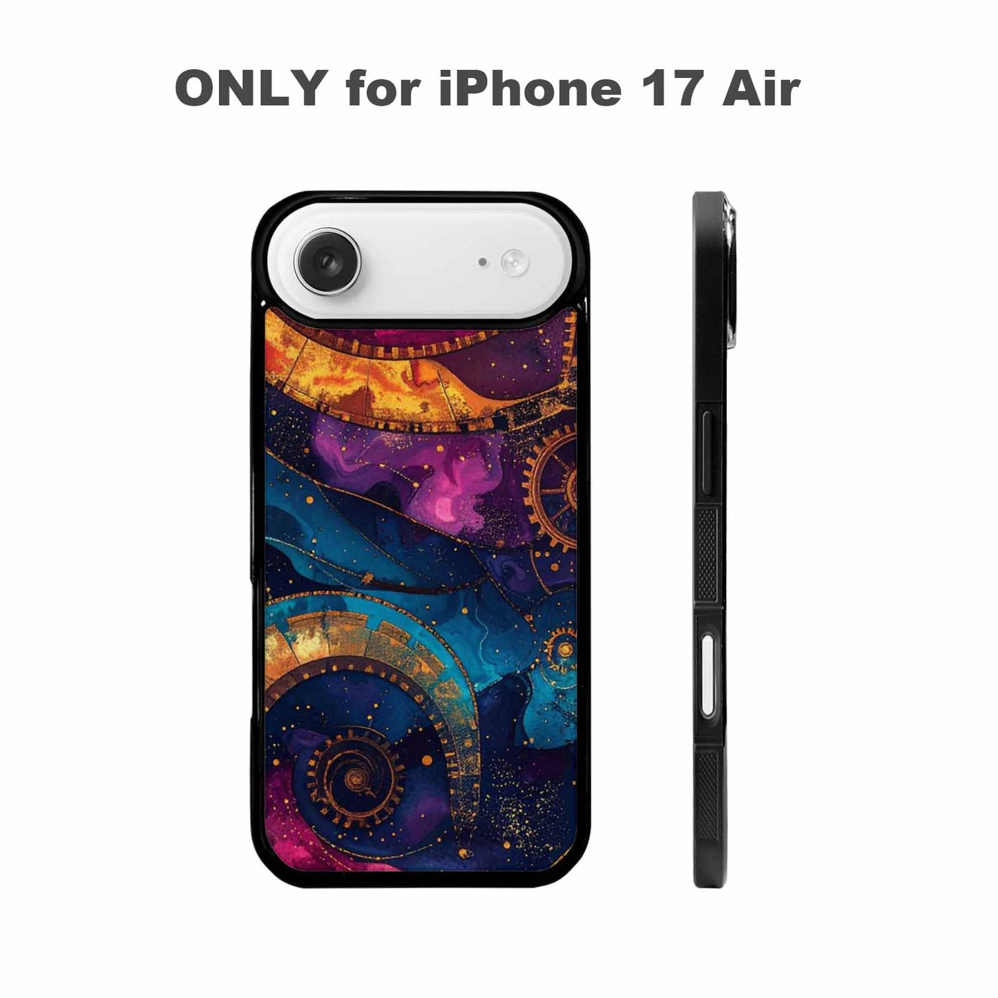 iPhone 17 Air Case — Steampunk Galaxy Art Seamless Pattern Galaxy, Original Design Phone Case