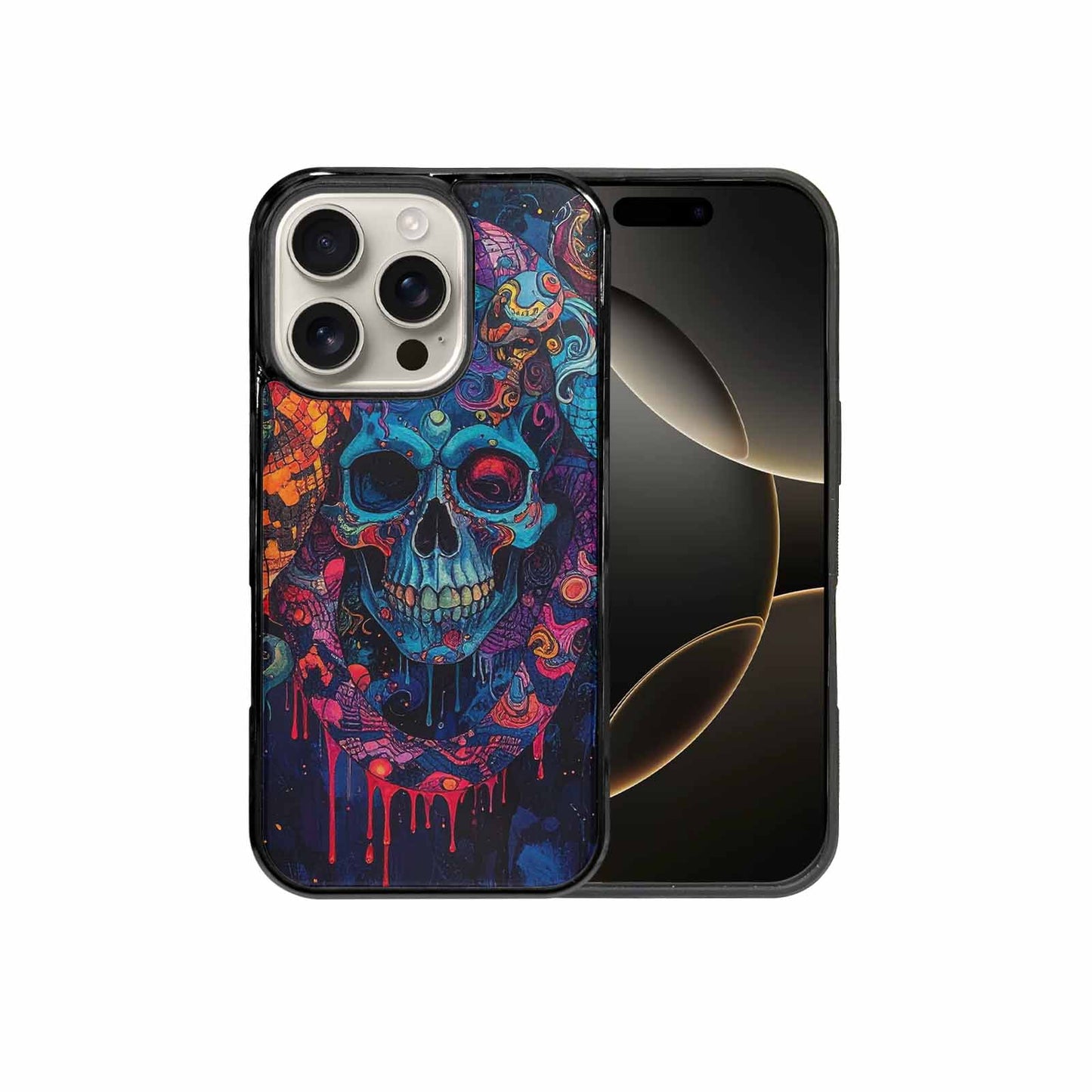 iPhone 16 Pro Case — Snakes And Skulls Collage Custom, Custom Printed Phone Case