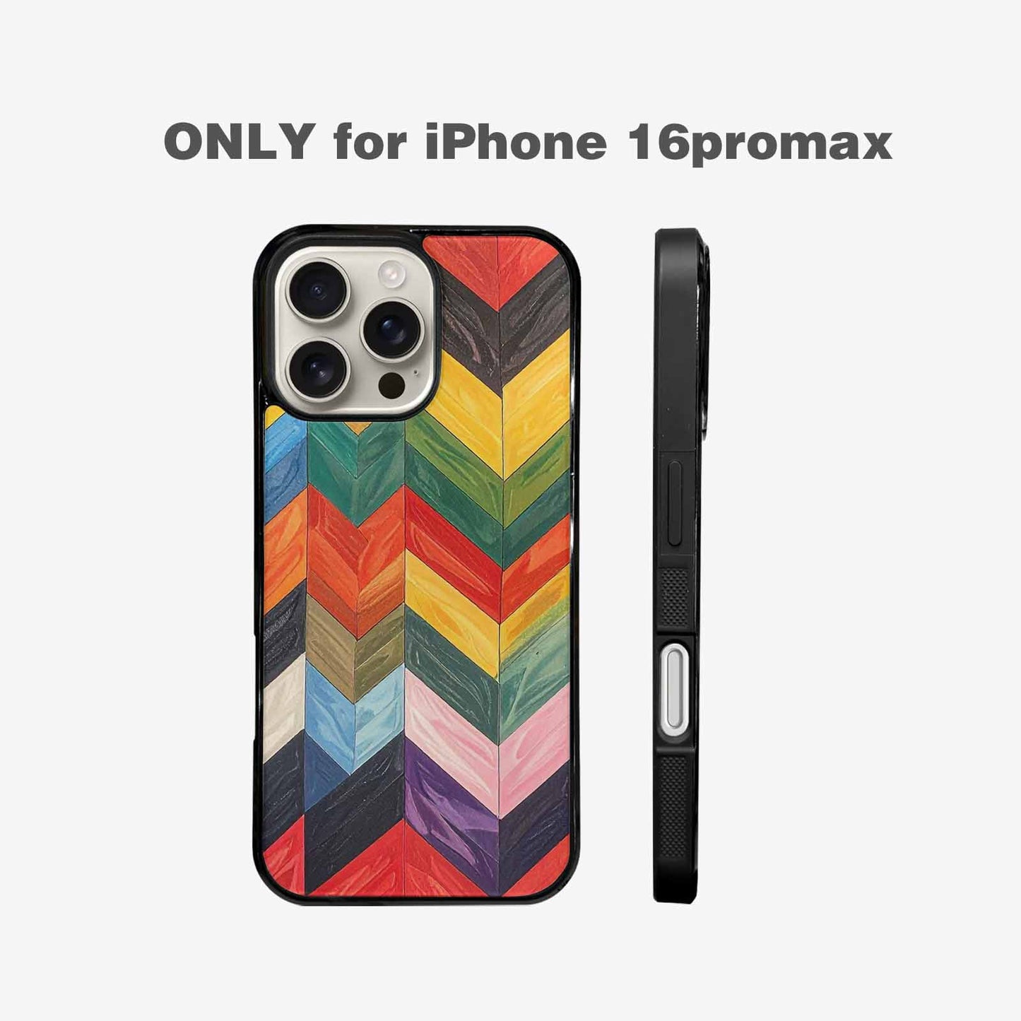 iPhone 16 Pro Max Case — Progress Pride Flag Color Theme Small, Personalized Phone Case