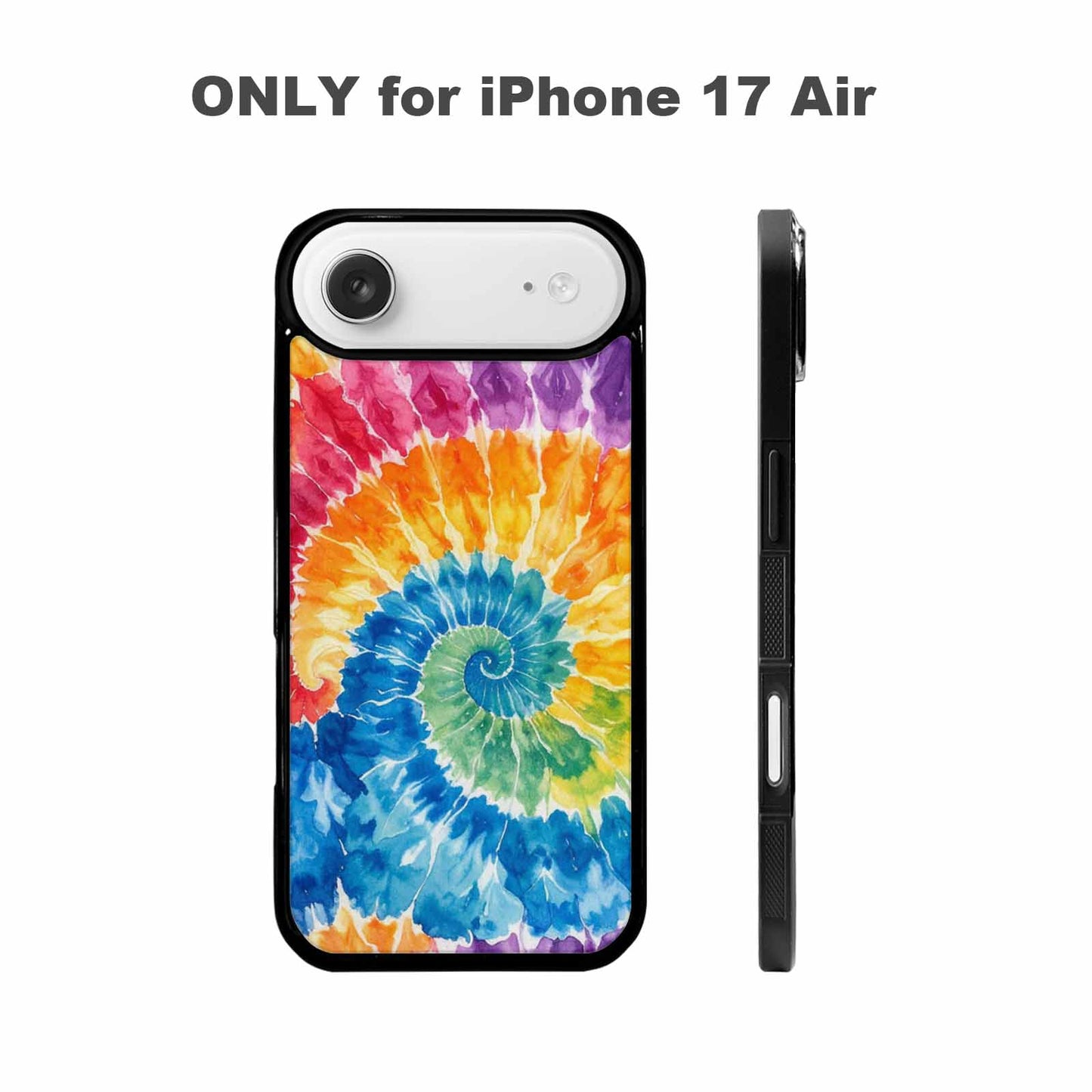 iPhone 17 Air Case — Small Tie Dye Swirl Pattern Tie, Custom Made Phone Cover