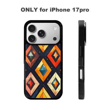 iPhone 17 Pro Case — Vintage Summer Diamond Retro Vintage, Customized Protective Case