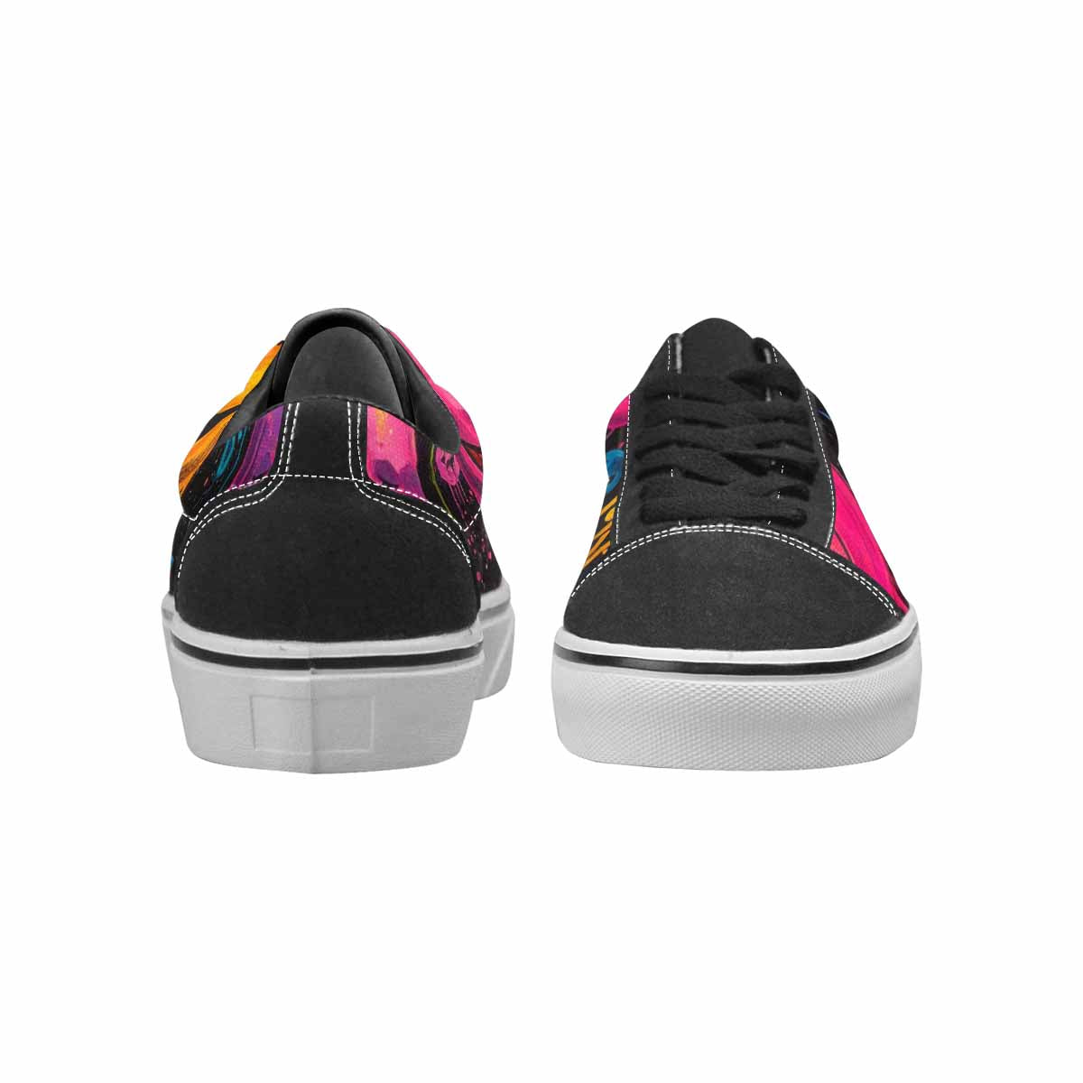 WOMEN'S Smiley Faces  Glow Lace-Up Canvas Cottagecore Sneakers