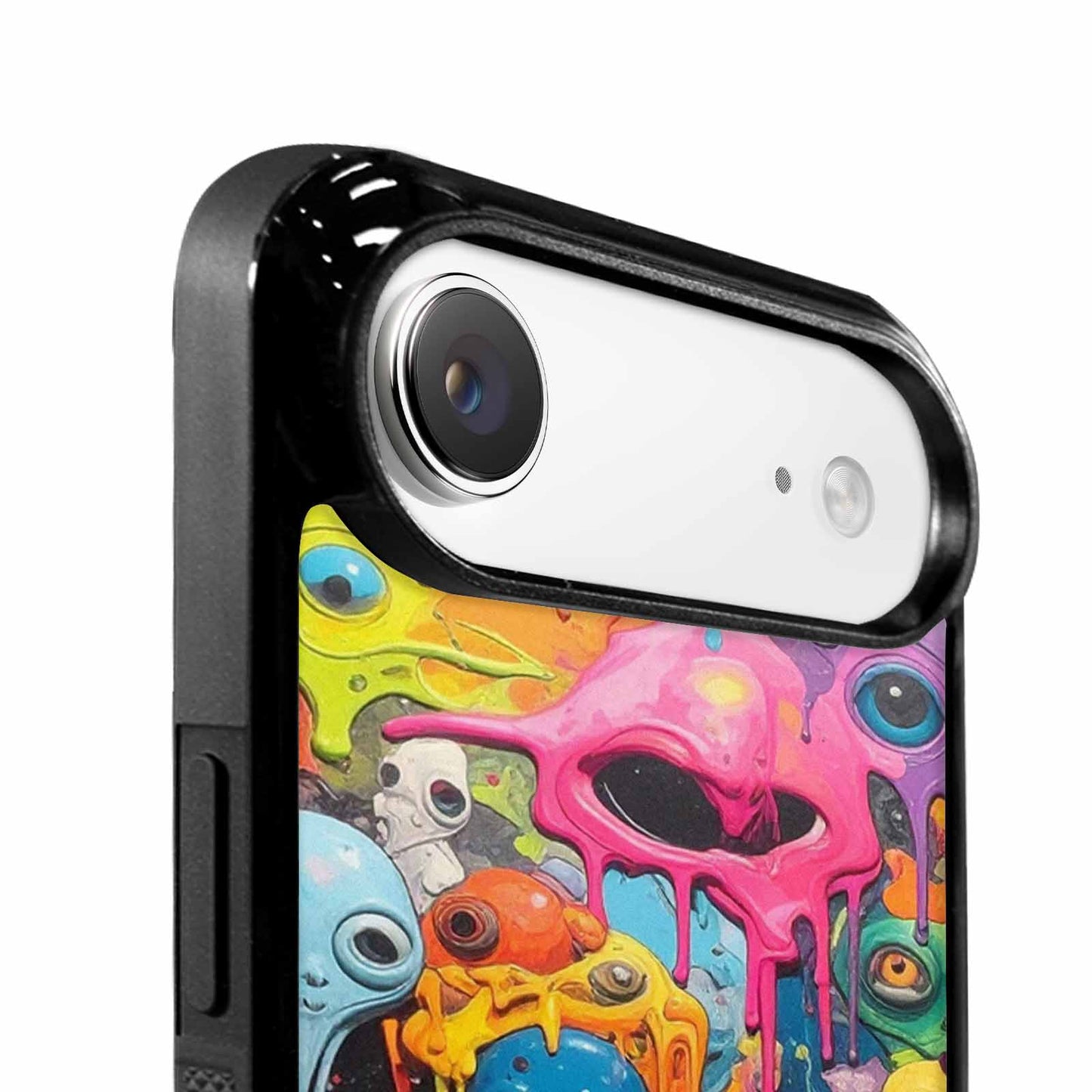 iPhone 17 Air Case — Aliens Camomelting Aliens Patt Alien Scifi, Custom Art Phone Cover
