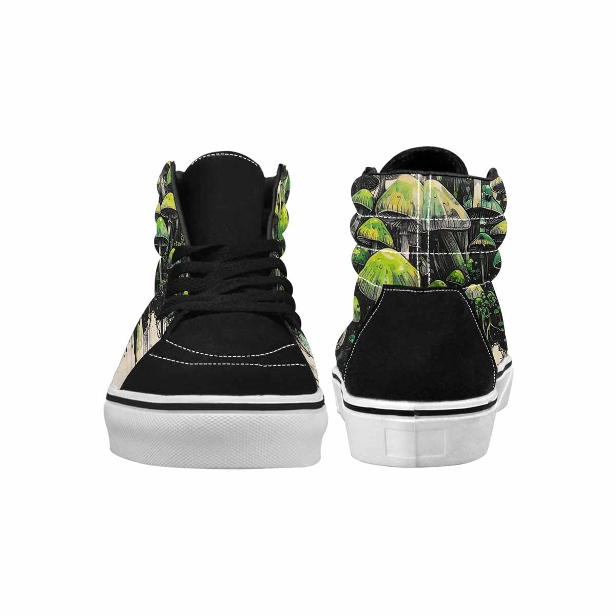 MEN'S Rainbow Drip Mushrooms High Top Canvas Kaleidoscope Sneakers