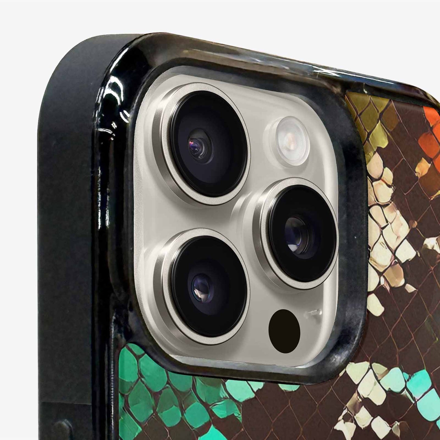 iPhone 16 Pro Max Case — Snake Print Dark Seamless Pattern Vibrant, Custom Designed Case Cover
