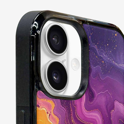 iPhone 16 Plus Case — Psychedelic Marble Tessellation, Custom Printed Phone Case