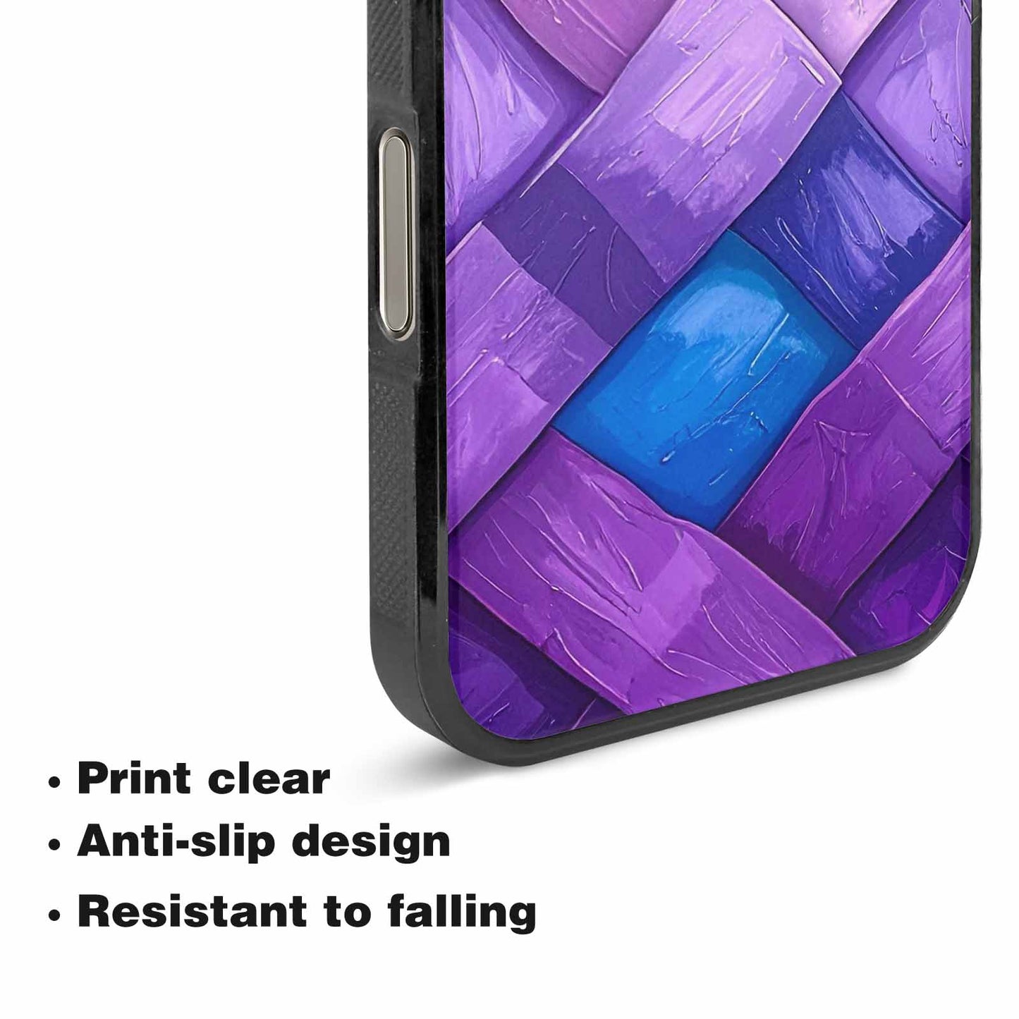 iPhone 16 Pro Case — Bisexual Flag Color Theme Small Rainbow, Custom Print Case Cover