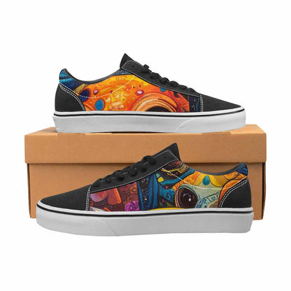 MEN'S Cartoon Alien Characters Canvas Lace-Up Neon Fantasy Sneakers