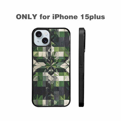 iPhone 15 Plus Case — Aromantic Flag Color Theme Small Rainbow, Original Design Phone Case