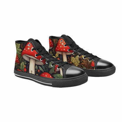 MEN'S Mushroom High Top Canvas Y2K Custom Shoes