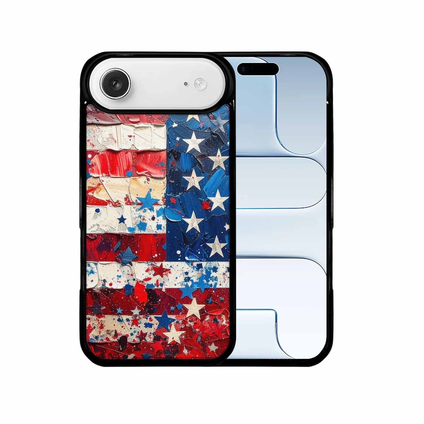 iPhone 17 Air Case — Patriotic Stars And Stripes American Galaxy, Customized Protective Case