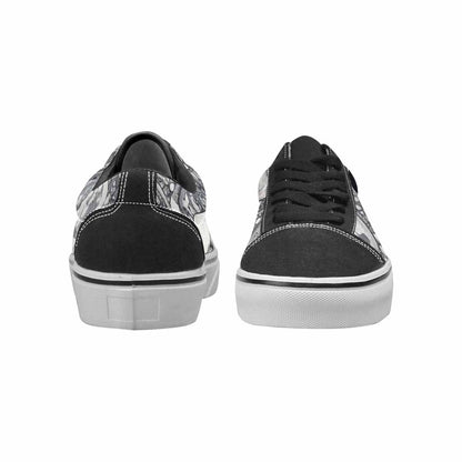 WOMEN'S Wolves Everywhere Collage Canvas Lace-Up Vivid Shoes
