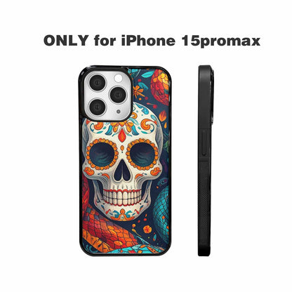 iPhone 15 Pro Max Case — Snake Skulls Print Alt Custom, Personalized Phone Case