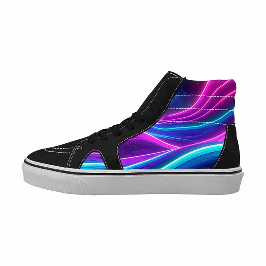 WOMEN'S 80S Neon Cartoon High Top Canvas Vibrant Chaos Shoes
