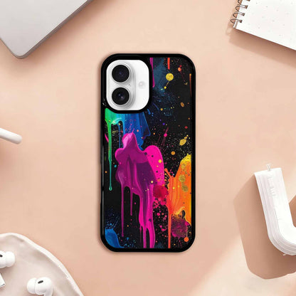iPhone 17 Case — Small Paint Splatter Pattern, Original Art, Custom Made Phone Cover