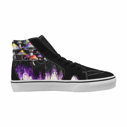 MEN'S Rainbow Drip Mushrooms High Top Canvas Melting Art Sneakers