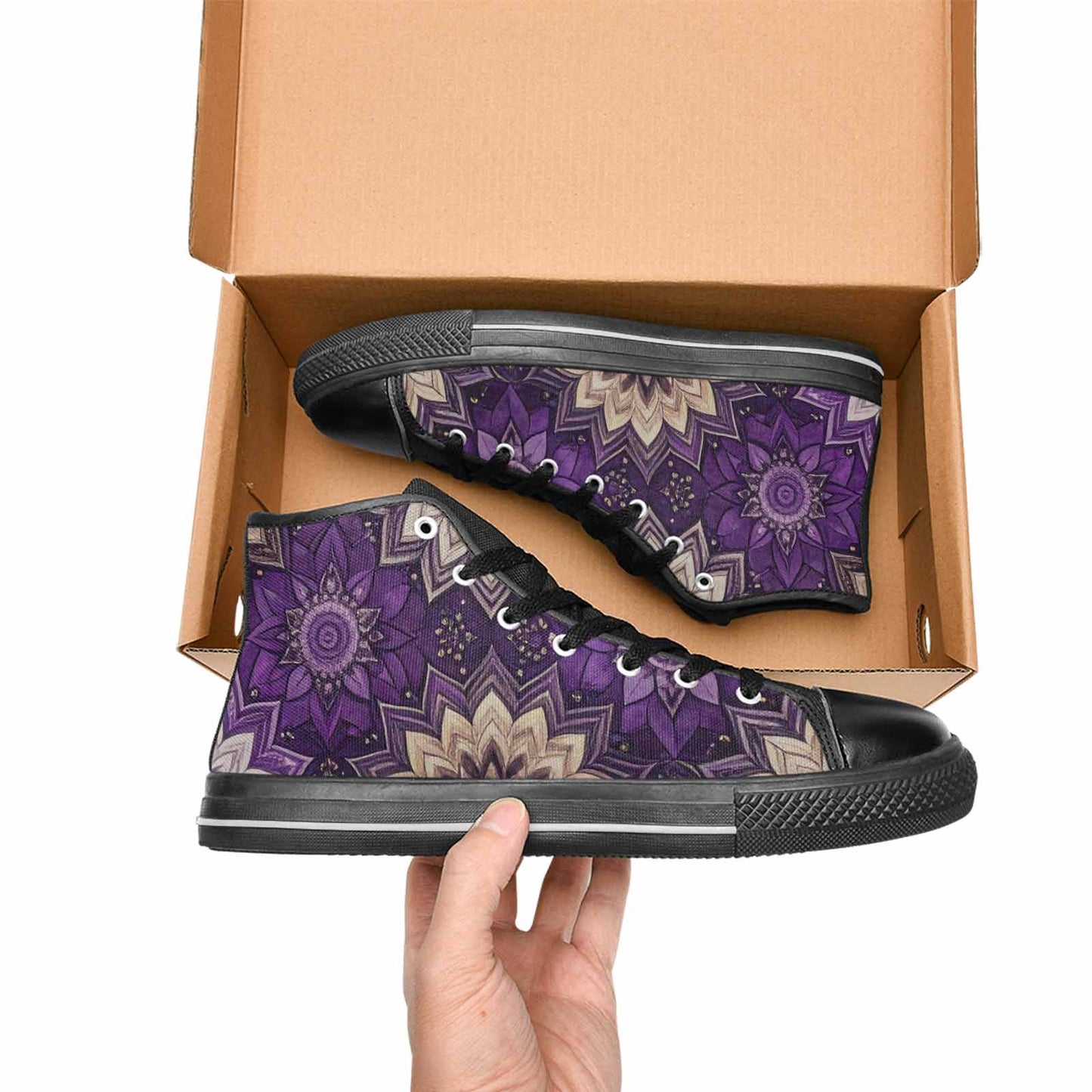 MEN'S Mandala High Top Canvas Aesthetic Shoes
