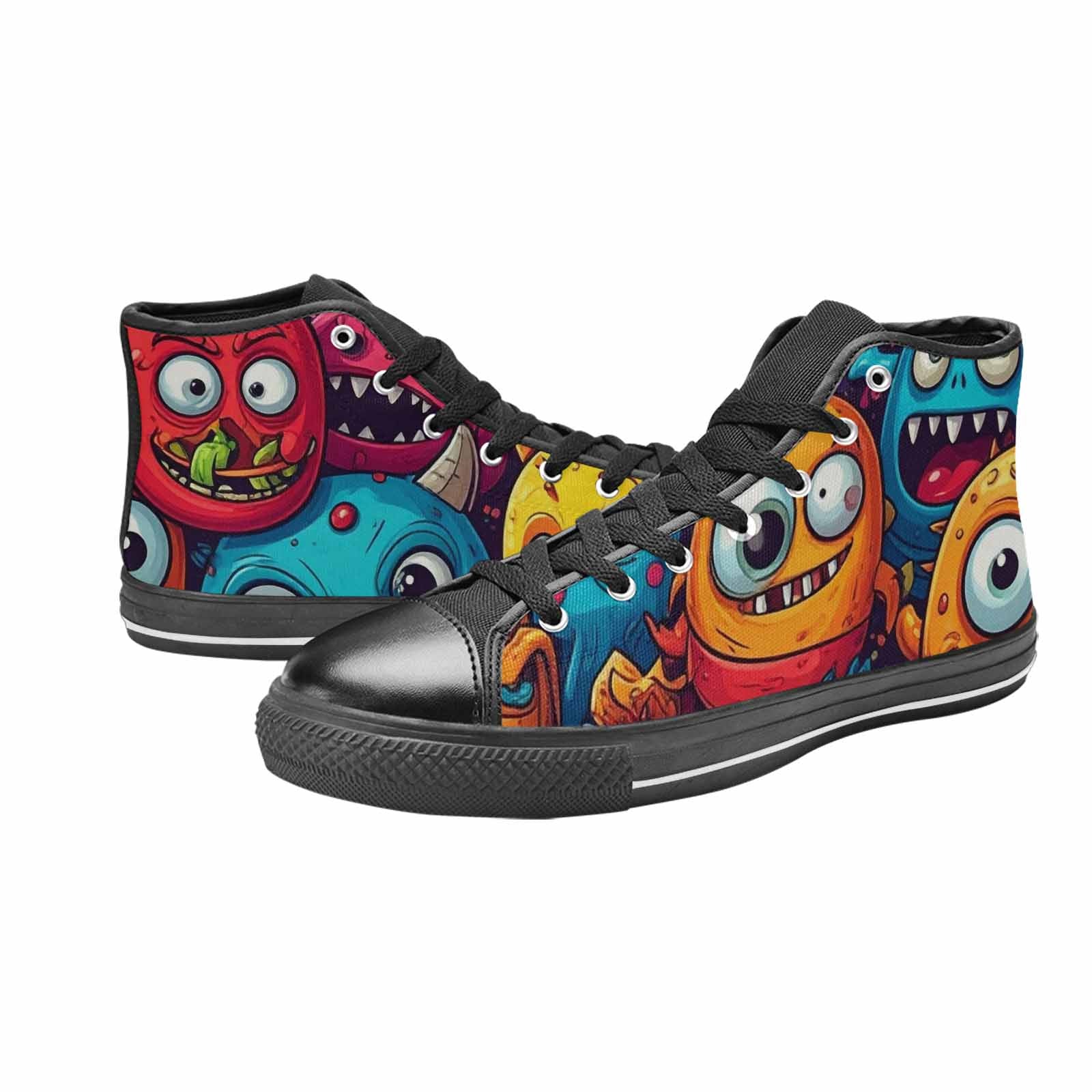 MEN'S Cartoon Monster Character High Top Canvas Dreamcore Custom Shoes