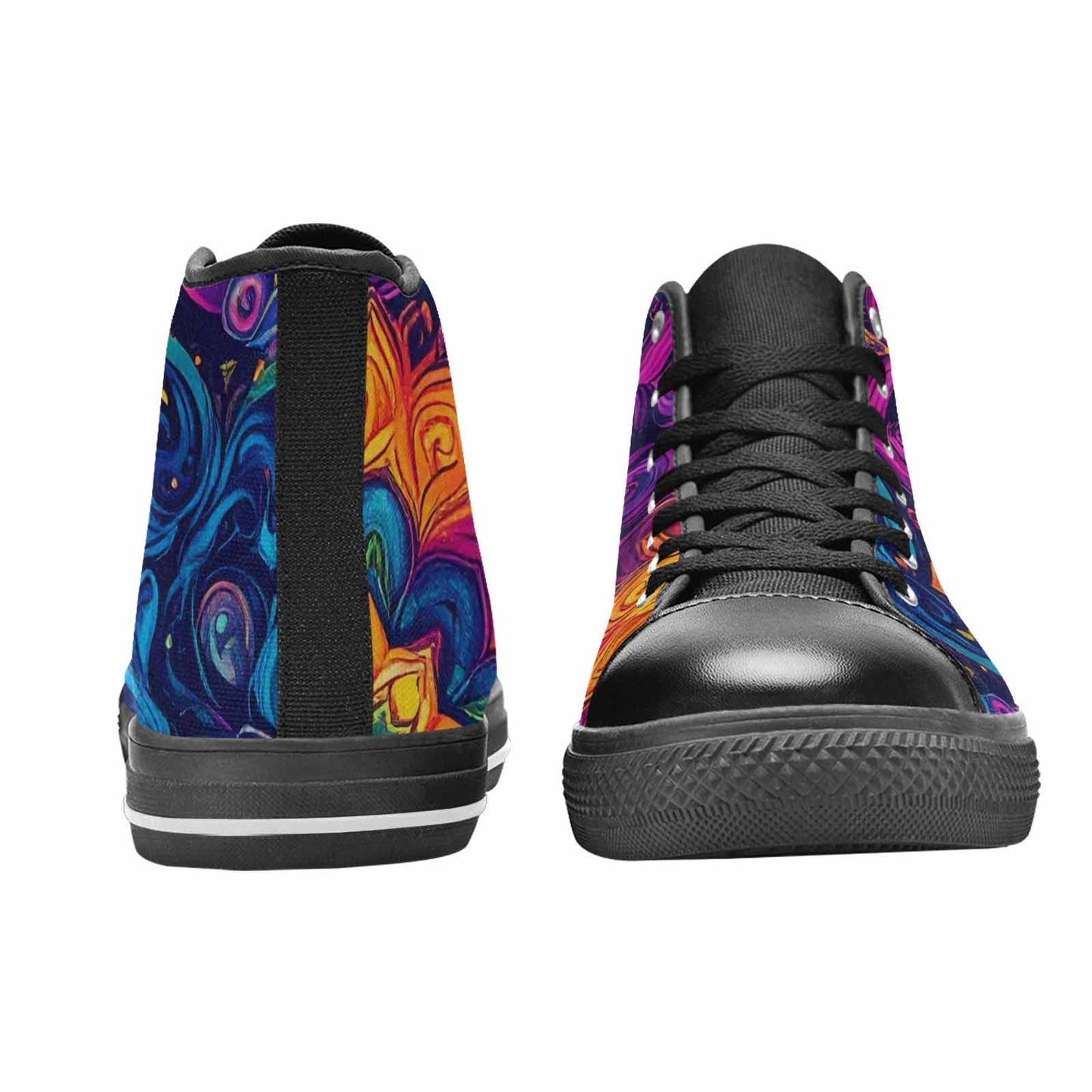MEN'S Tie Dye Mandala High Top Canvas Dreamcore Custom Shoes