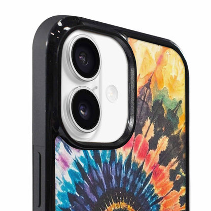 iPhone 17 Case — Black &amp; Blue Ink Tie Dye, Custom Art Phone Cover