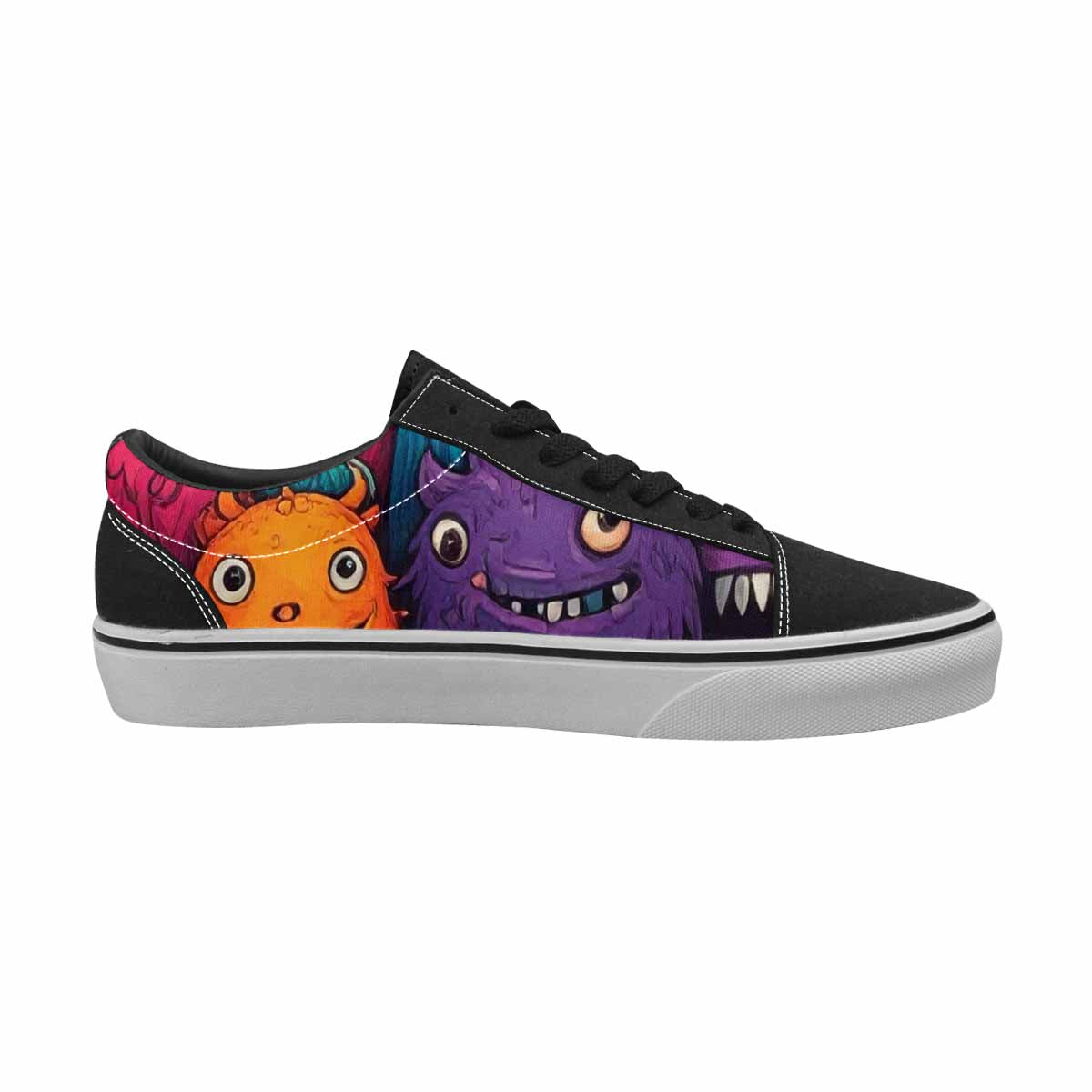 WOMEN'S Monsters (general) Cartoon Monst Lace-Up Canvas Dreamlike Shoes