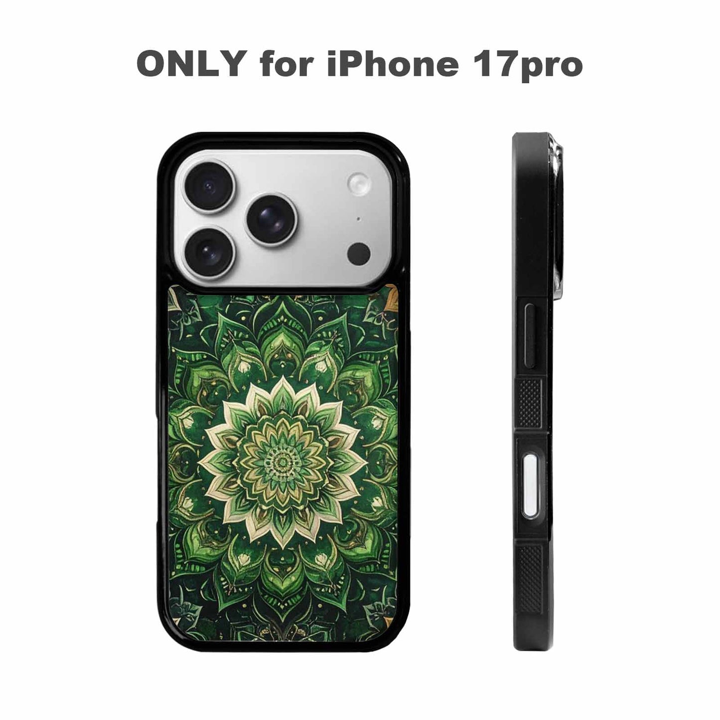 iPhone 17 Pro Case — Small Mandala Pattern Randomly Varying Floral, Custom Printed Phone Case