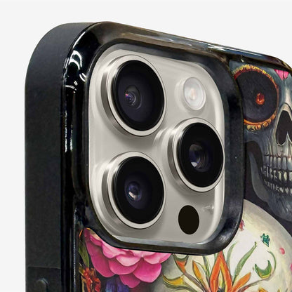 iPhone 16 Pro Max Case — Greyscale Black And White Dark Black, Custom Made Phone Cover