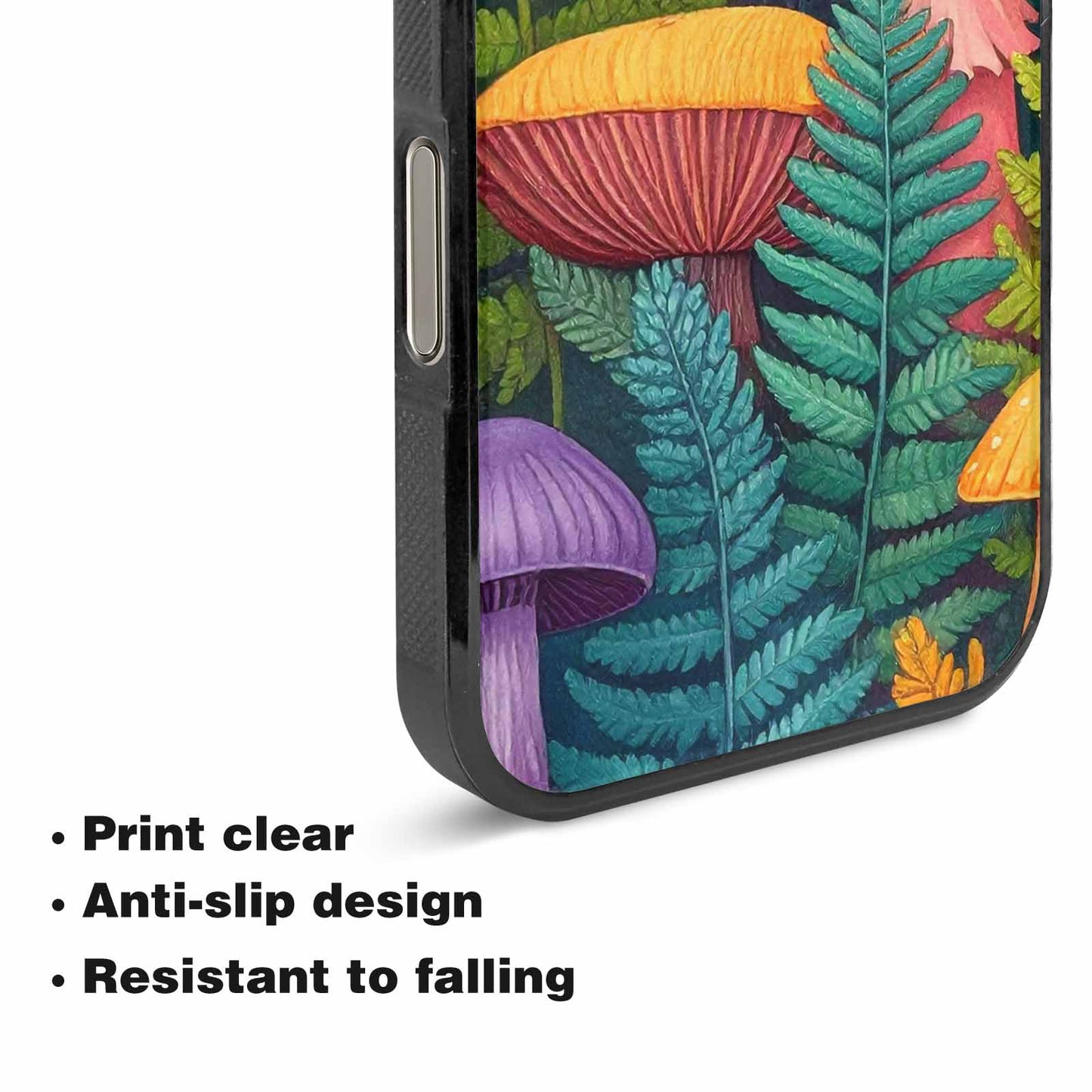 iPhone 16 Pro Max Case — Mushrooms Botanicalmushrooms P, Unique Phone Case Design