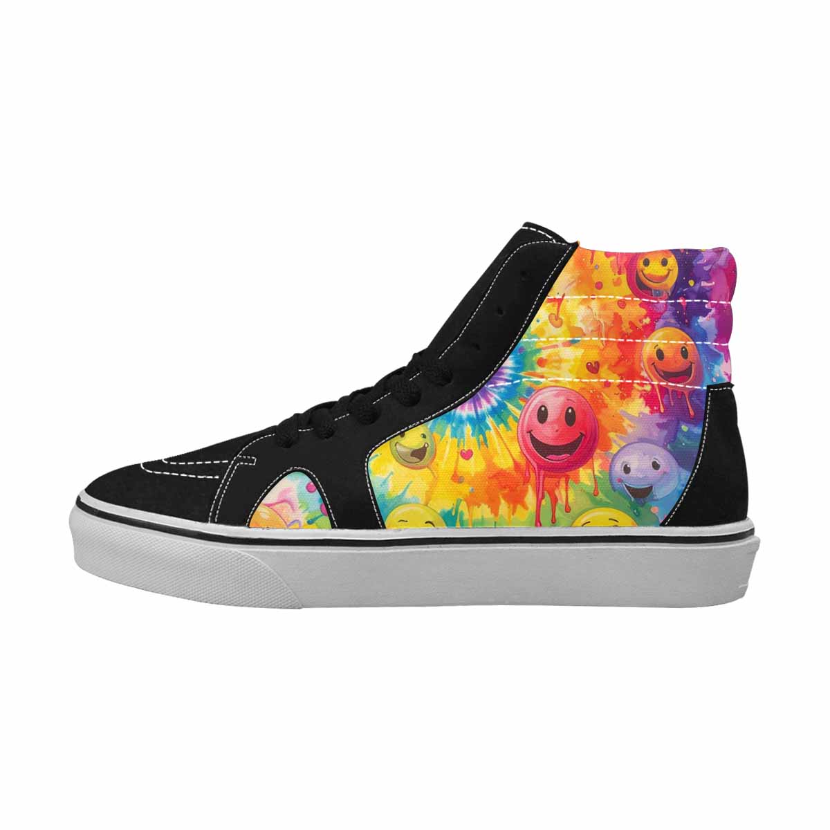 MEN'S Smiley Facessmiley Faces  High Top Canvas Y2K Shoes