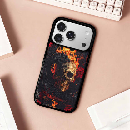 iPhone 17 Pro Case — Skull Dark Art Gothic Print Gothic, Custom Designed Case Cover