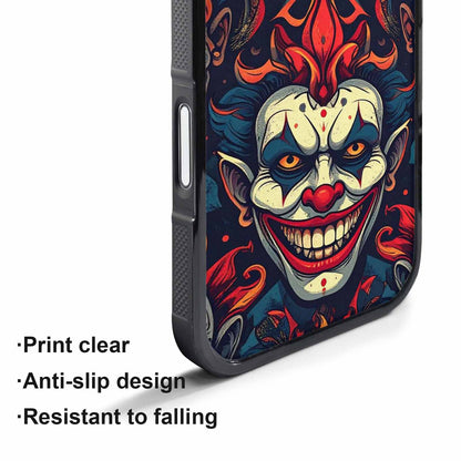 iPhone 17 Pro Case — Evil Circus Heads Faces Overlapping Cartoon, Custom Art Phone Cover