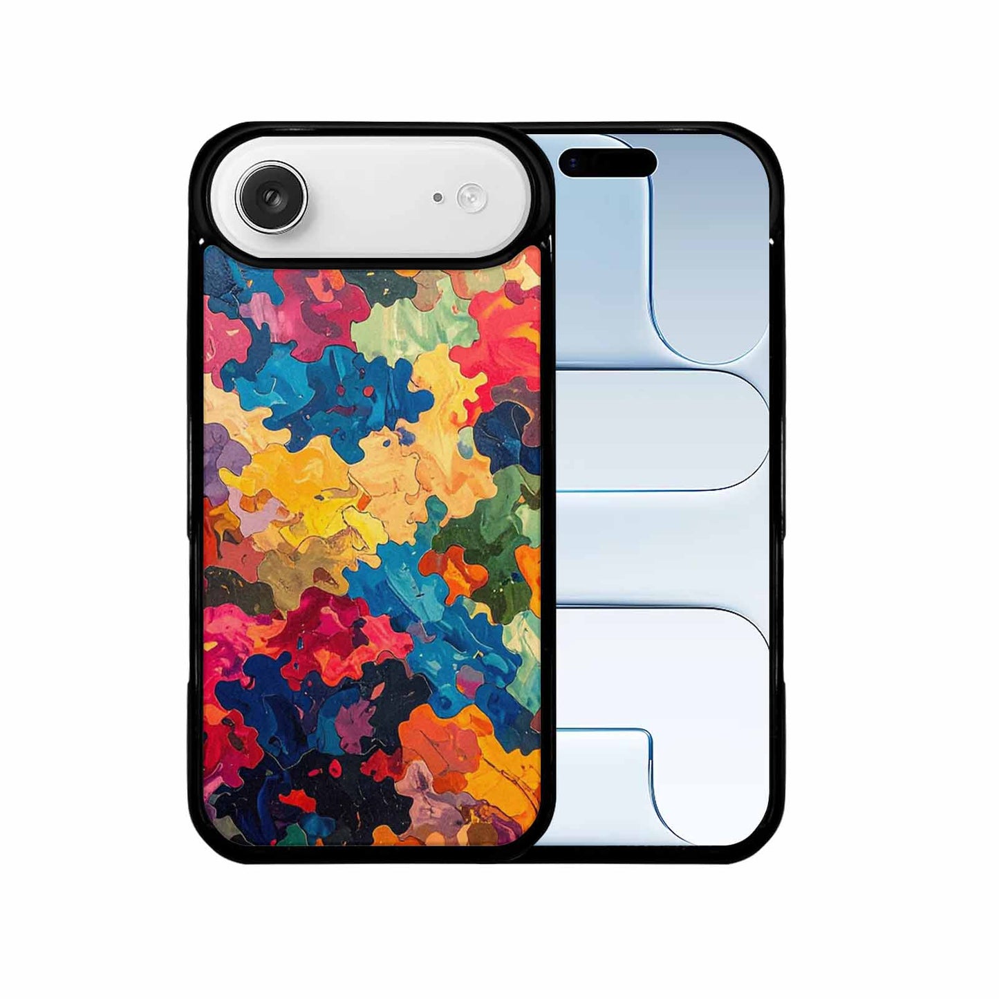 iPhone 17 Air Case — Camo Patches Full Color Vibrant Camo, Personalized Phone Case