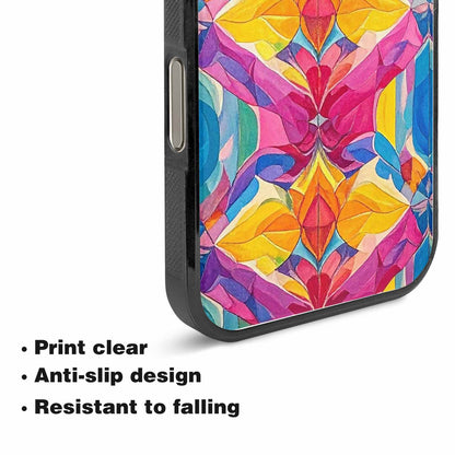 iPhone 15 Pro Max Case — Pansexual Flag Color Theme Small Rainbow, Custom Designed Case Cover