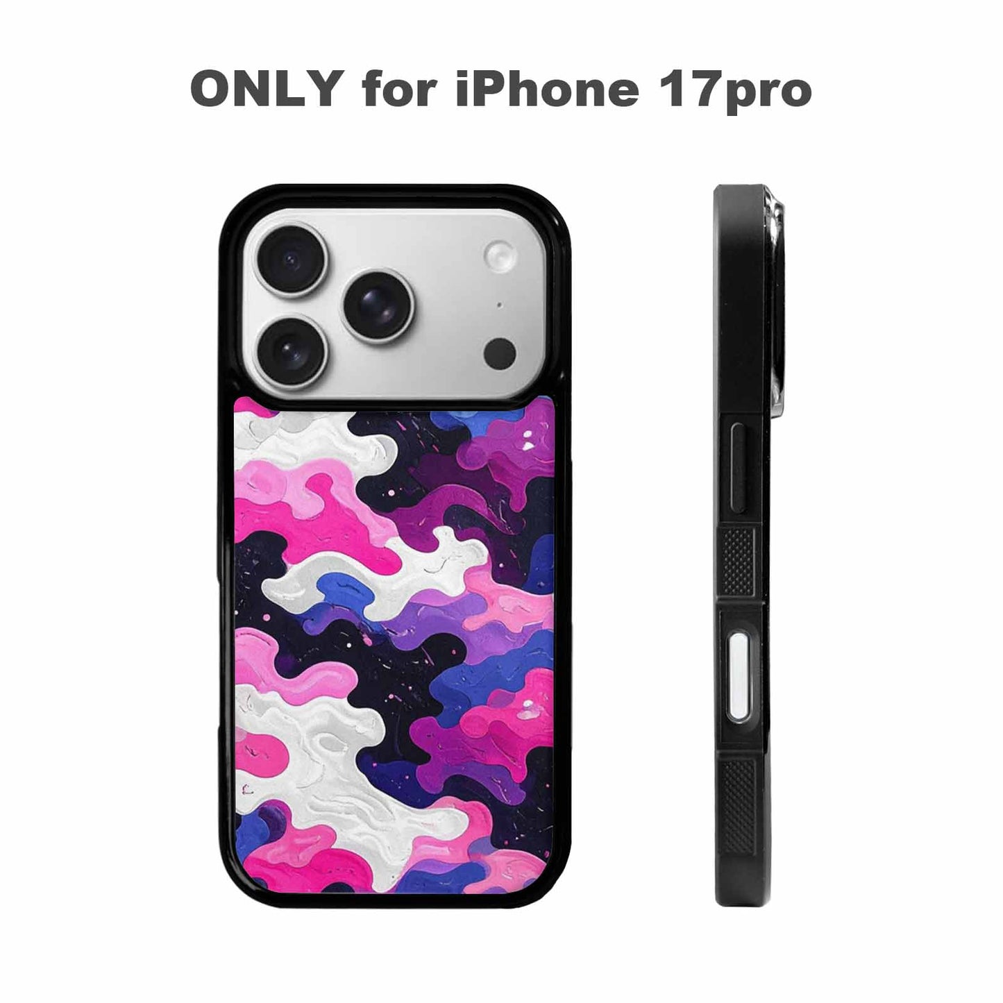 iPhone 17 Pro Case — Vivid Camo Genderfluid Pride Camo, Custom Phone Case