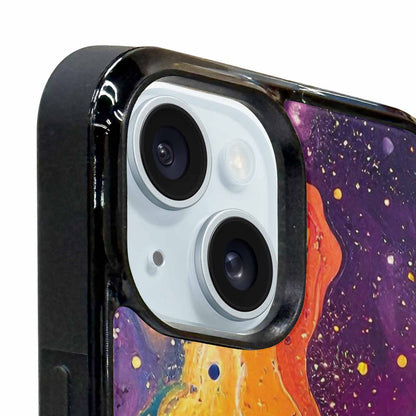 iPhone 15 Plus Case — Galaxy Art Colorful Cosmic Dust Small, Personalized Phone Case